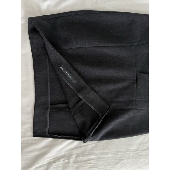 Zara Basics Pencil Skirt Women’s Size L Gray Career Side Zip Back Slit - Picture 5 of 8